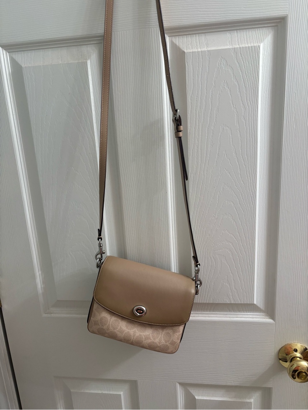 Coach Taupe Crossbody Shoulder Bag - Neutral Women's Bag